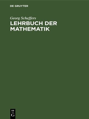 cover image of Lehrbuch der Mathematik